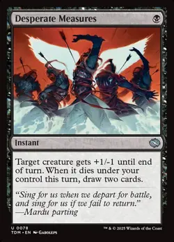 MTG Desperate Measures ** Tarkir: Dragonstorm ** English - Image 1