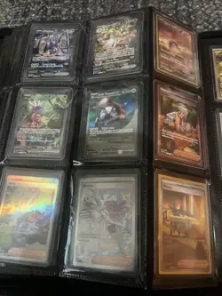 Pokemon TCG Scarlet and Violet Base Complete Set Toploader Binder NM Or Better - Image 1