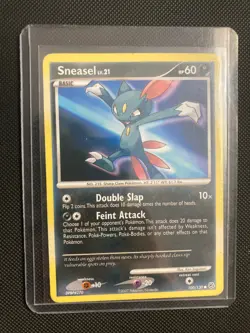 Pokemon TCG Sneasel 100/130 Diamond & Pearl Common Card 2007 (MP/HP) - Image 5