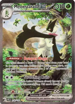 POKEMON Meowscarada ex - #256/193 Holo SV02: Paldea Evolved NM - Image 1