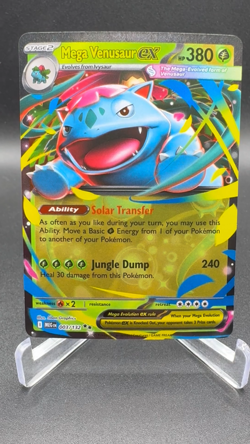 Pokemon TCG Mega Venusaur EX Card 003/132 Mega Evolution English Nm Holo - Image 2