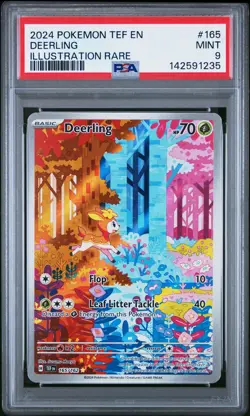 2024 POKEMON TEF EN-TEMPORAL FORCES ILLUSTRATION RARE #165 DEERLING PSA 9 - Image 1
