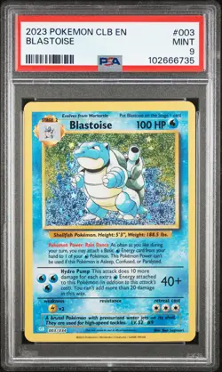 2023 POKEMON BLASTOISE & SUICUNE EX DECK BLASTOISE PSA 9 - Image 1