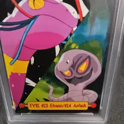 Pokemon Topps TV Series 1 Ekans/Arbok TV12 Low Pop PSA 8 - Image 3