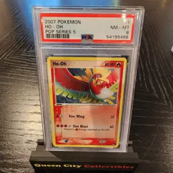 HO-OH HOLO PSA 8 - 2007 POKEMON POP SERIES 5 - #1 - Image 1
