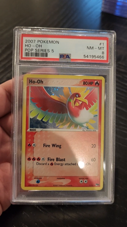 HO-OH HOLO PSA 8 - 2007 POKEMON POP SERIES 5 - #1 - Image 2