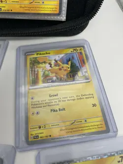 Pokemon TCG Pikachu card lot with assortment of Trick-or-Trade cards and binder - Image 5