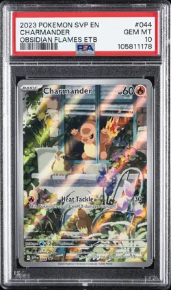 2023 POKEMON SVP EN-SV BLACK STAR PROMO #044 CHARMANDER PSA 10 - Image 1