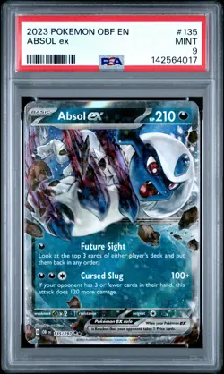 2023 POKEMON OBF EN-OBSIDIAN FLAMES #135 ABSOL EX PSA 9 - Image 1
