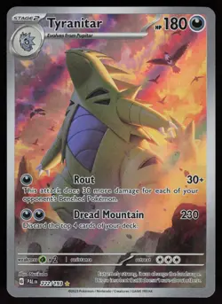 Tyranitar 222/193 Illustration Rare Paldea Evolved Pokemon - Image 1
