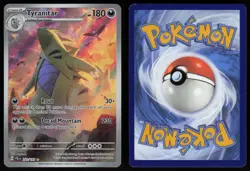 Tyranitar 222/193 Illustration Rare Paldea Evolved Pokemon - Image 3