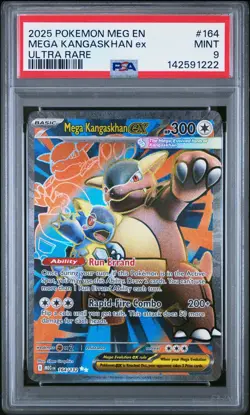 2025 POKEMON MEG EN-MEGA EVOLUTION ULTRA RARE #164 MEGA KANGASKHAN EX PSA 9 - Image 1