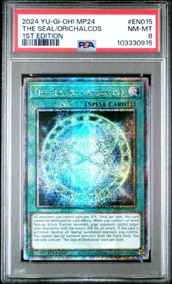 The Seal of Orichalcos - PSA 8 - MP24-EN015 Quarter Century Secret Rare Yugioh - Image 1