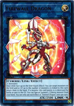 Yugioh Firewall Dragon (Red Alternate Art) MGED-EN141 Rare 1st Edition NM - Image 1