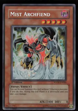 Mist Archfiend FOTB-EN064 Secret Rare Force of the Breaker 1st Edition Yu-Gi-Oh - Image 1