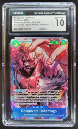 2025 ONE PIECE CCG DONQIOXOTE ROSINANTE OP07-048 CGC 10 A PT - Image 1