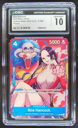 2024 ONE PIECE CCG BOA HANCOCK PROMO P-066 CGC 10 D PT - Image 1