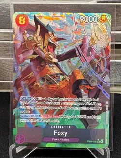 Foxy EB04-036 SR ALT ART The Azure Seas Seven One Piece CCG ENGLISH OP14 - Image 1