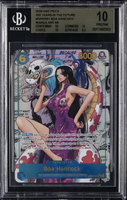 2024 ONE PIECE 500 YEARS IN THE FUTURE MANGA ALTERNATE ART BOA HANCOCK BGS 10 - Image 1