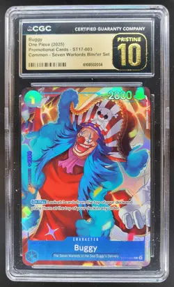 2025 ONE PIECE CCG BUGGY SEVEN WARLORDS ST17-003 CCG 10 PRISTINE A PT - Image 1