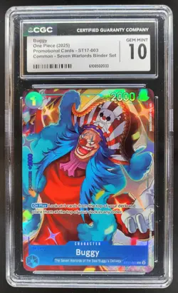 2025 ONE PIECE CCG BUGGY SEVEN WARLORDS ST17-003 CCG 10 A PT - Image 1