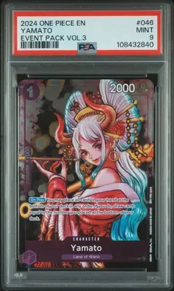 PSA 9 2024 ONE PIECE EVENT PACK VOL.3 #046 YAMATO - Image 1