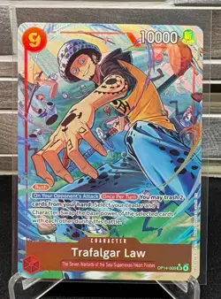 Trafalgar Law - (Alternate Art) OP14-009 The Azure Sea's Seven One Piece Foil - Image 1