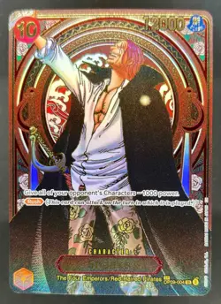 2025 One Piece Carrying On His Will Shanks Gold SP Alt Art #OP09-004 - Image 1