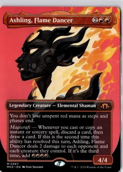 Ashling, Flame Dancer (Borderless) Modern Horizons 3 Regular NM Mythic 0367 - Image 1
