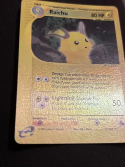 Raichu 27/144 2003 Pokemon TCG Card Skyridge Reverse Holo - LP - Image 3