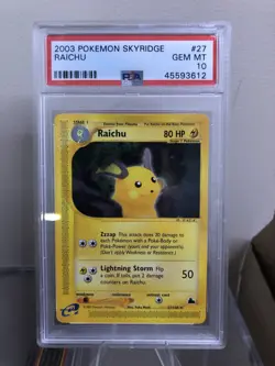 2003 Pokemon Skyridge Raichu 27/144 💎 PSA 10 Gem Mint 💎 - Image 1