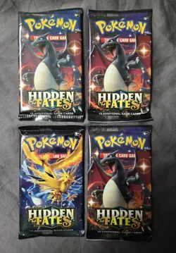Pokemon Trading Card Game Sun & Moon Hidden Fates Booster Pack 609411429020 - Image 1