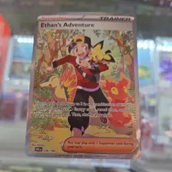 Pokemon Ethan's Adventure Trainer Sv10 Destined Rivals Holo 236/182 Special Rare - Image 1
