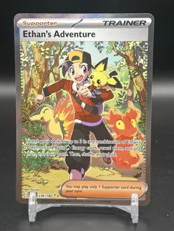 Pokemon Ethan's Adventure 236/182 Special Illustration Rare Destined Rivals NM - Image 1