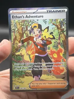 Pokemon Ethan's Adventure 236/182 Special Illustration Rare Destined Rivals NM - Image 3
