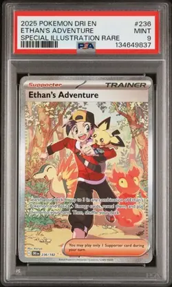 ETHAN'S ADVENTURE 236/182 Special Illustration Rare Destined Rivals PSA 9 *hlb - Image 1