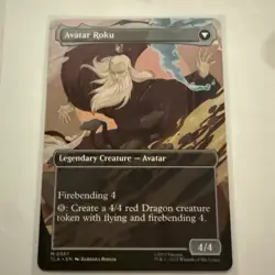The Legend of Roku Avatar Roku - BORDERLESS MTG Avatar: Non Foil - Image 1