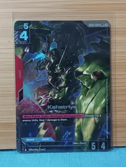 Kshatriya GD01-044 LR+ Alt Art Foil Gundam Newtype Rising Card Game Near Mint C - Image 1
