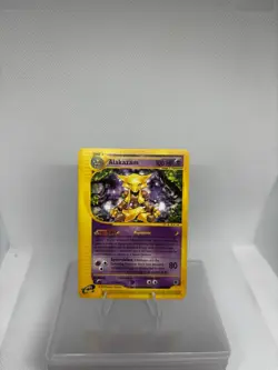 2002 Pokemon TCG Expedition Base Set Alakazam Non-Holo Rare Card 33/165 - Image 1