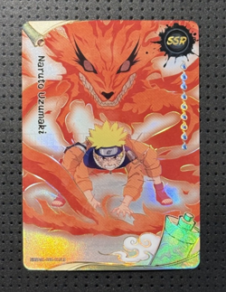 Naruto #NRSA01-SSR-019L3 Naruto Uzumaki English Kayou Card Heavens Scroll - Image 1