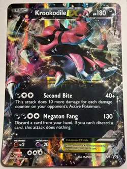 Krookodile EX XY25 - XY Black Star Promos JUMBO Holo Pokemon Card - Image 1