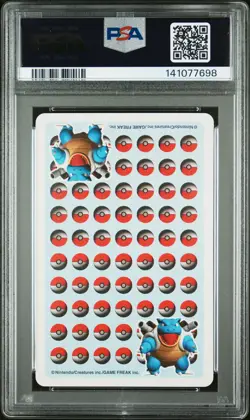 1998 POKEMON STADIUM BLUE VERSION PLAYING CARDS JACK OF CLUBS GASTLY PSA 9 - Image 2