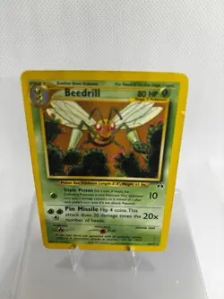 Pokemon TCG Beedrill Card 18/75 Rare Unlimited Neo Discovery LP - Image 2