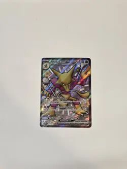 Pokemon Card Alakazam ex 215/091 Ultra Rare Paldean Fates NM PAFen Full Art Holo - Image 3