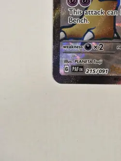 Pokemon Card Alakazam ex 215/091 Ultra Rare Paldean Fates NM PAFen Full Art Holo - Image 4