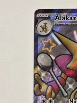 Pokemon Card Alakazam ex 215/091 Ultra Rare Paldean Fates NM PAFen Full Art Holo - Image 5