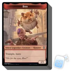 10 pcs BOO TOKEN (9/20) Commander Legends: Battle For Baldur's Gate Magic MTG - Image 1