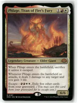 Phlage, Titan Of Fire’s Fury Modern Horizons 3 Regular NM Magic MTG - Image 1