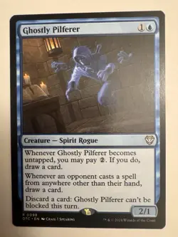 Ghostly Pilferer - Thunder Junction Commander OTC - Rare - MTG Magic - Image 1