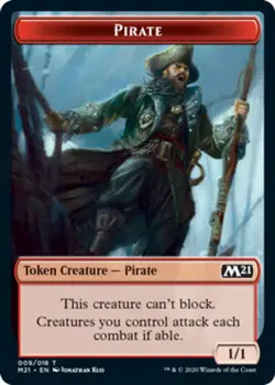 Pirate Token~009/018~NM~Core Set 2021~MTG - Image 1